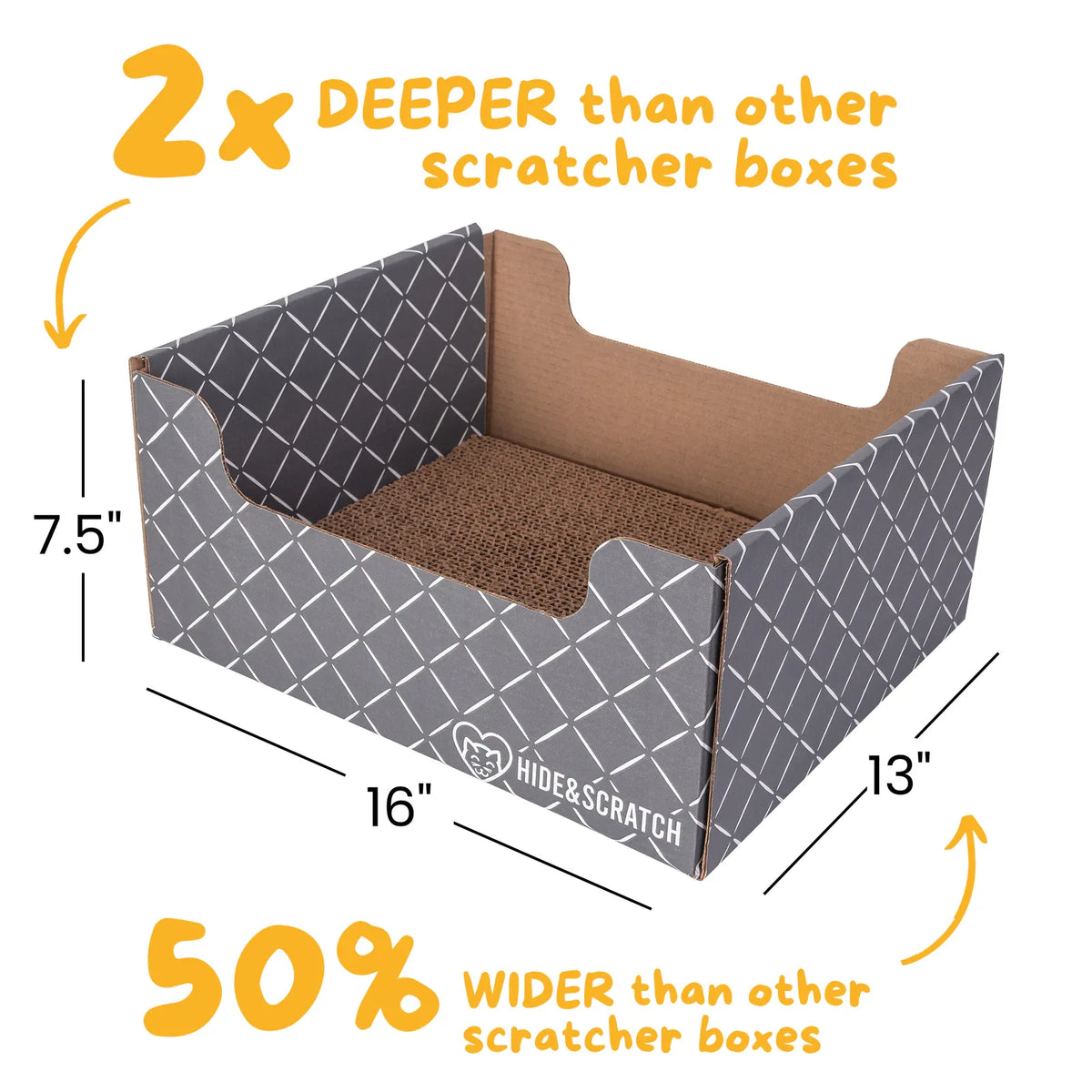 Hide & Scratch Extra-Large Cat Scratcher Box product image 4