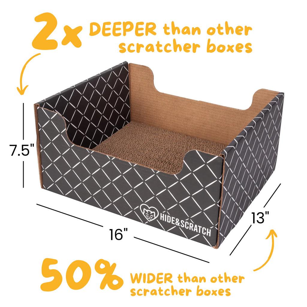Hide & Scratch Extra-Large Cat Scratcher Box product image 14