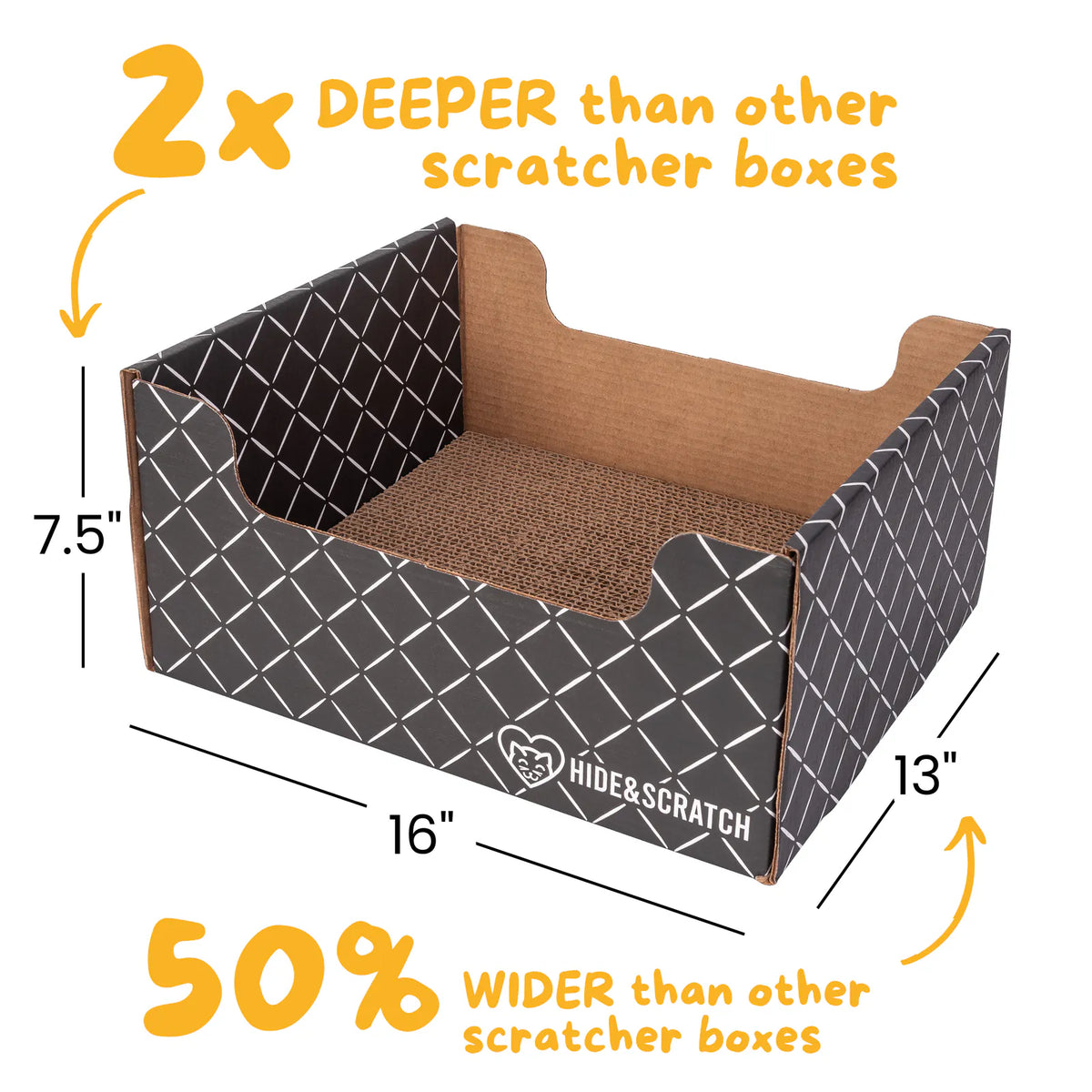 Hide & Scratch Extra-Large Cat Scratcher Box product image 14