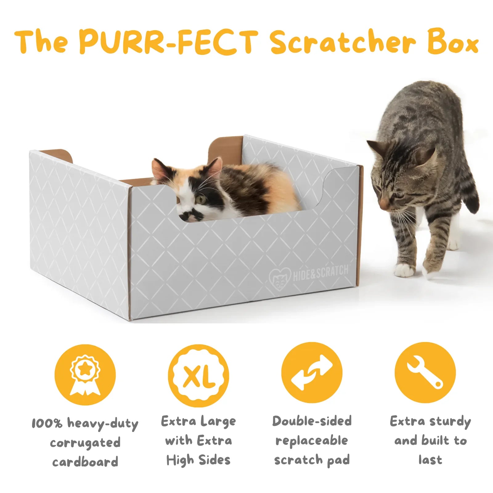 Hide & Scratch Extra-Large Cat Scratcher Box product image 28