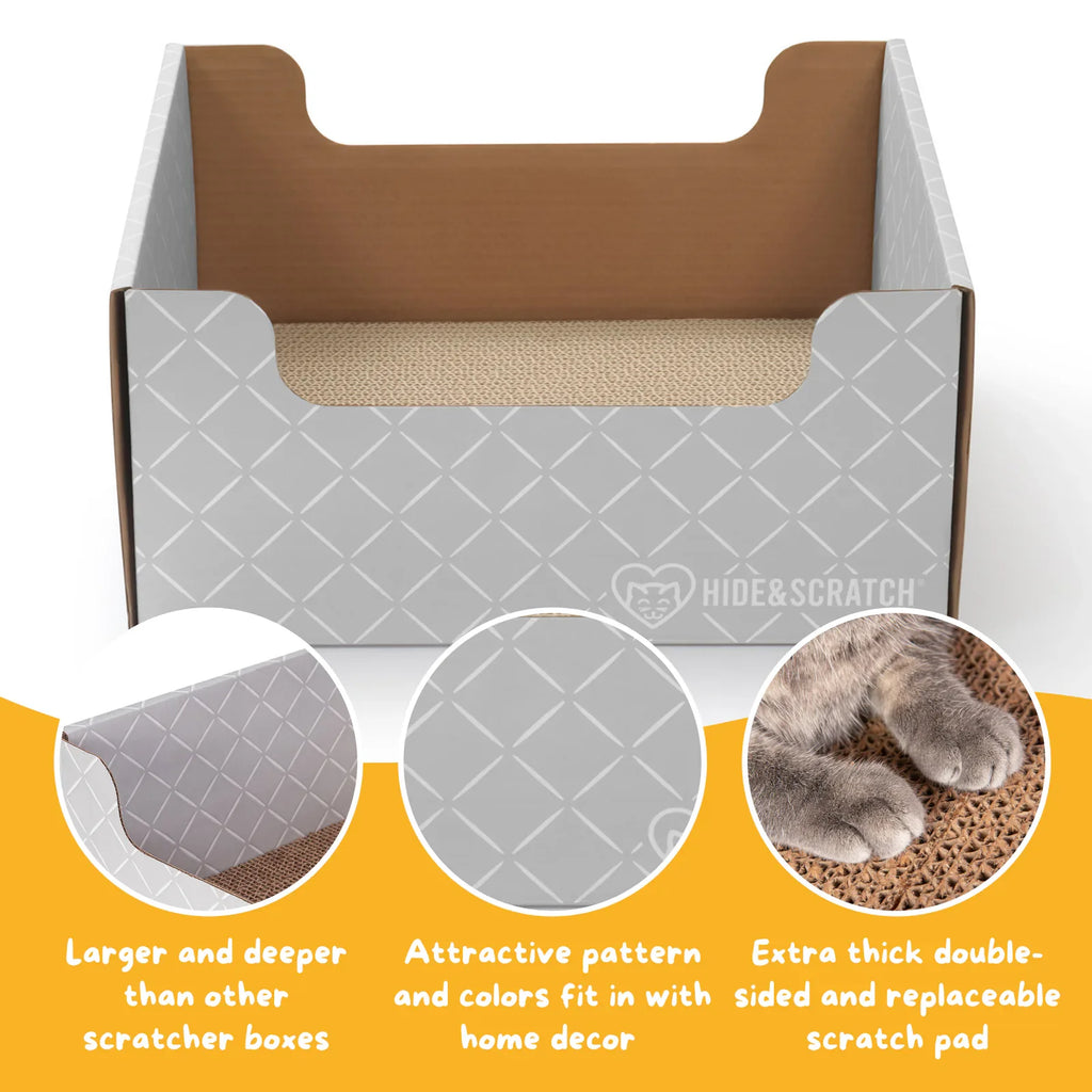 Hide & Scratch Extra-Large Cat Scratcher Box product image 30