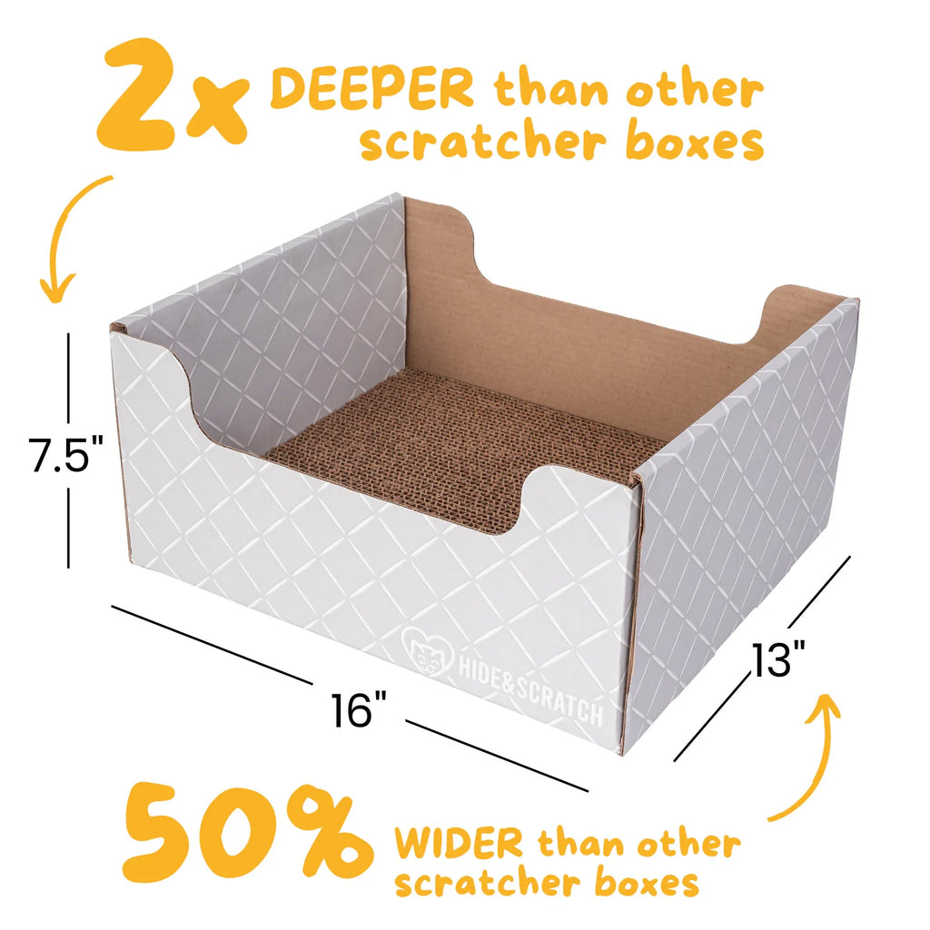 Hide & Scratch Extra-Large Cat Scratcher Box product image 31