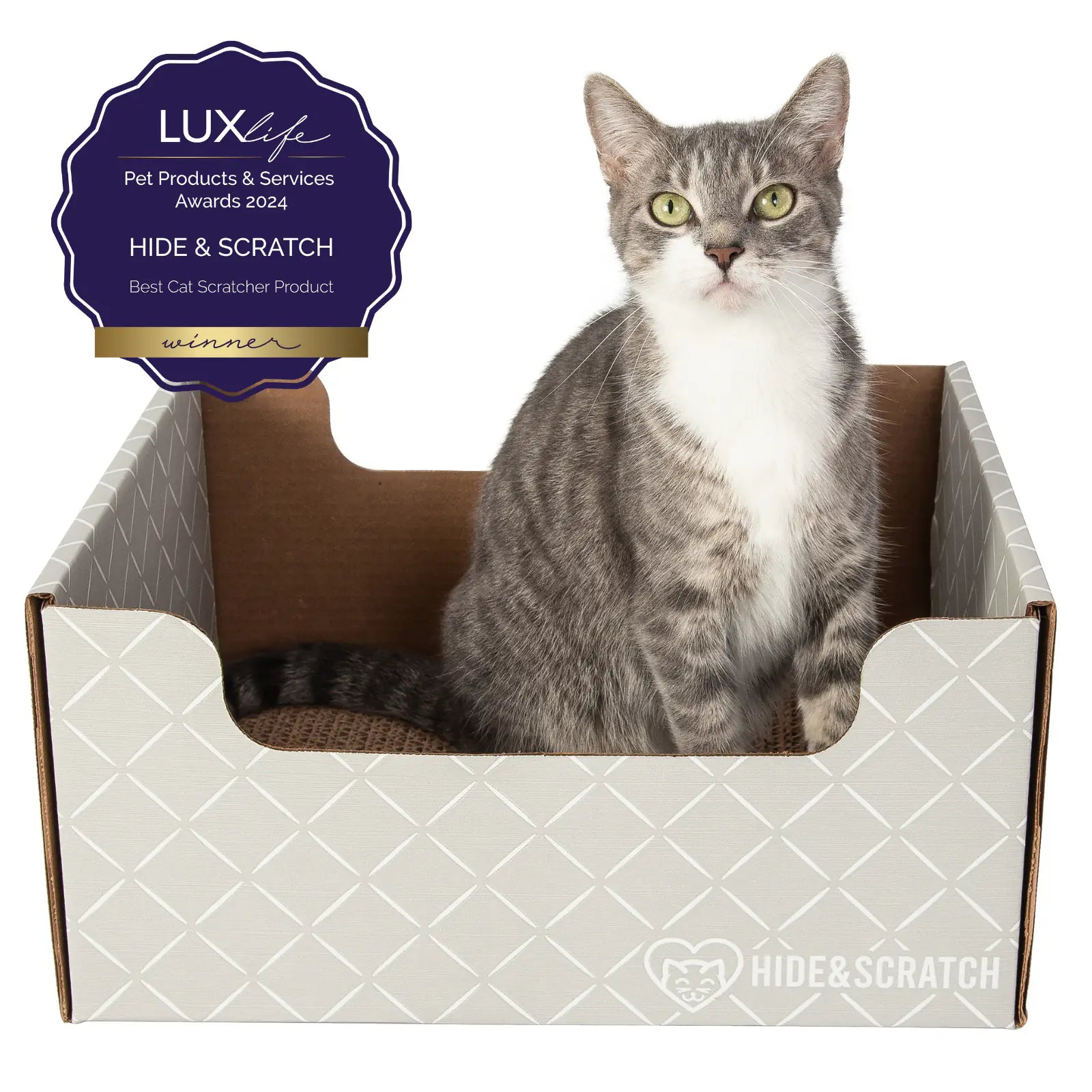 Hide & Scratch Extra-Large Cat Scratcher Box product image 49