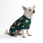 Gingerbread Christmas Pajamas for Dogs, S