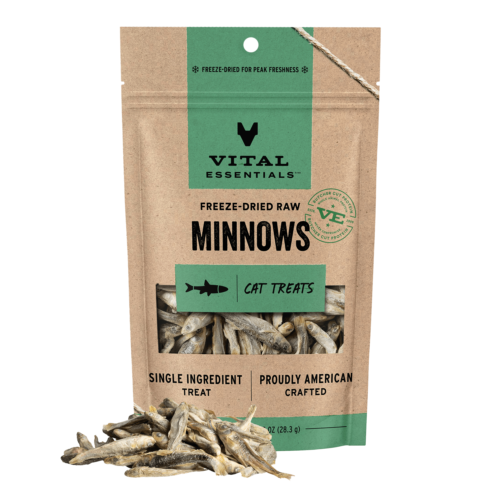 Freeze-Dried Minnow Cat Treats 1 oz