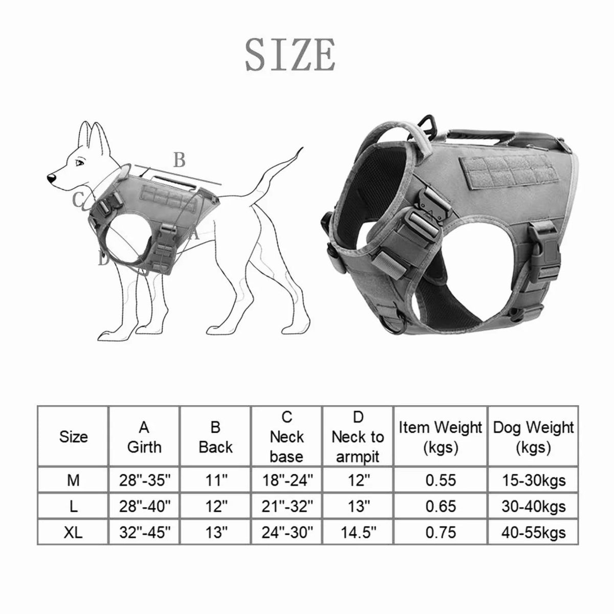 Tactical Dog Vest Harness product image 3