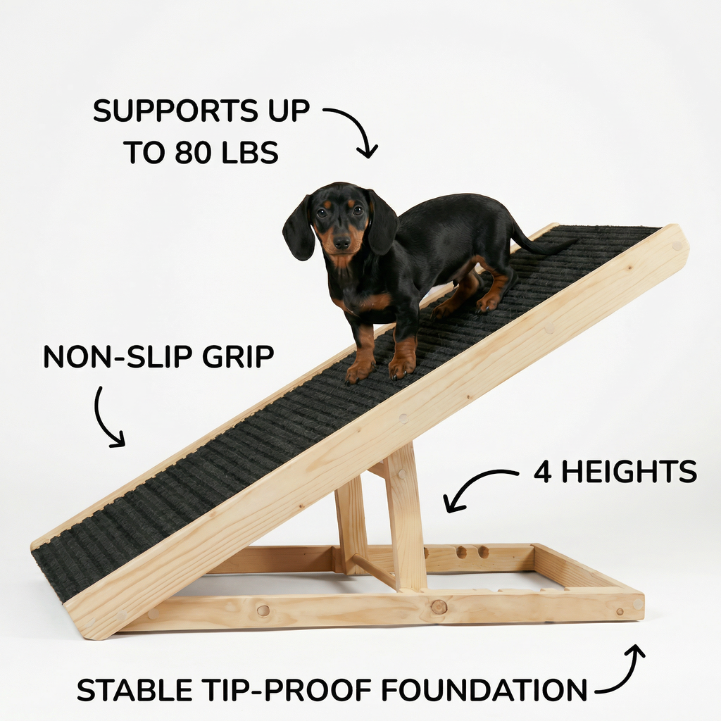 Adjustable Wooden Dog Ramp product image 2