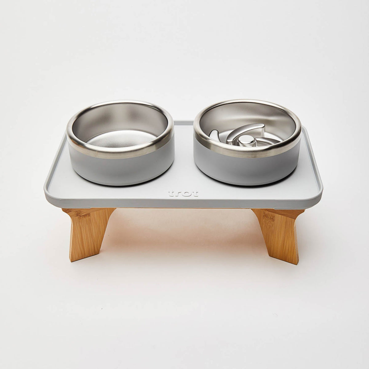 Elevated Pet Slow Feeder and Bowl Set product image 1