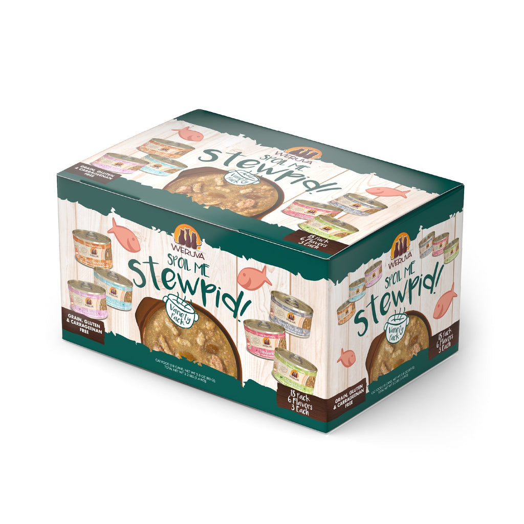 Wet Cat Food Stew Variety Pack, 2.8 oz - 18pk