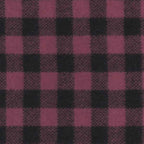Johnson Woolen Mill Swatch,  Pink and Black, 1 inch Buffalo check