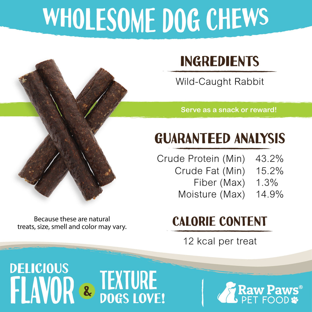 Dog Treats, Wild-Caught Rabbit 6 oz for Training Rewards and Everyday Tail-Wagging Moments