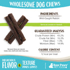 Dog Treats, Wild-Caught Rabbit 6 oz for Training Rewards and Everyday Tail-Wagging Moments