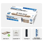 PETKIT Urine Monitor Crystal Litter Set packaging with trays, crystal litter, and color-detecting granules