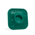 Dog Lick Mat for Treat Spreads and Slow Enrichment, Textured Square Pad in Forest Green or Lavender source image 1