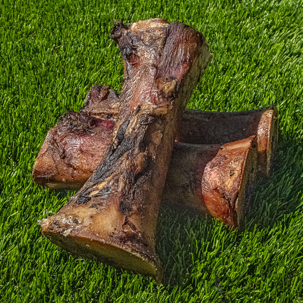 Smoked large beef marrow bones