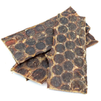 Three 6-inch beef jerky strip dog treats from Bully Bunches.