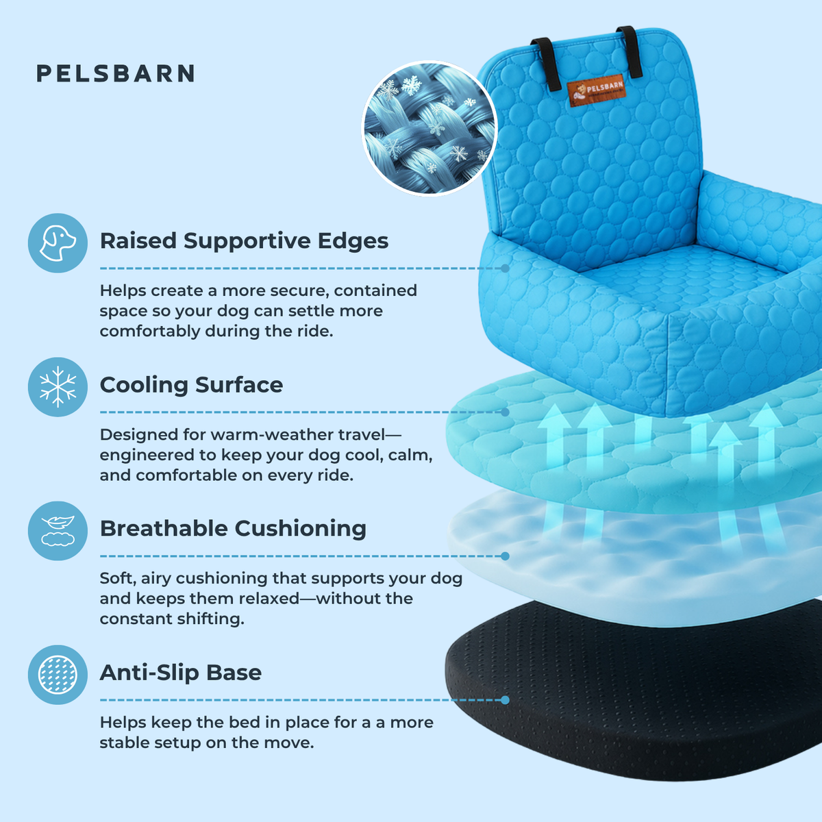 Cooling Car Pet Bed product image 32
