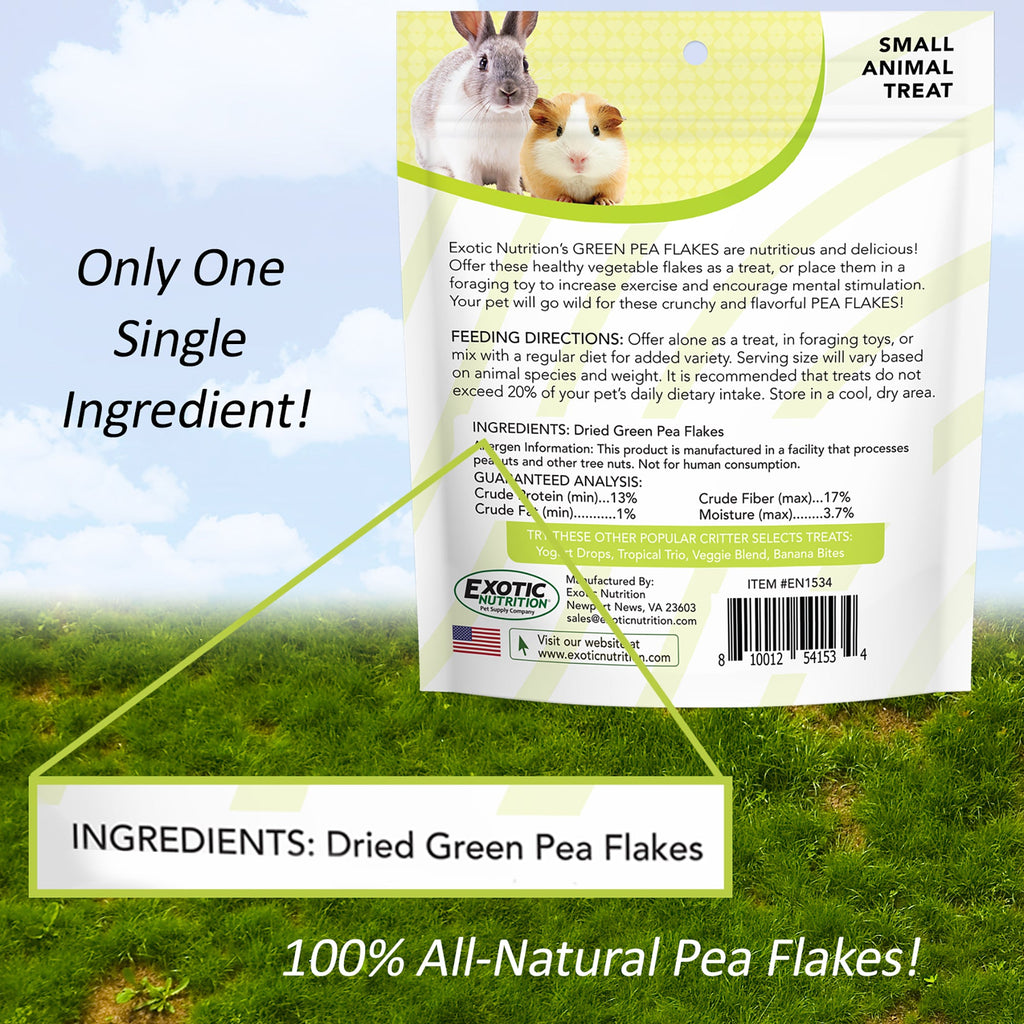 Green Pea Flake Small Pet Treats product image 3