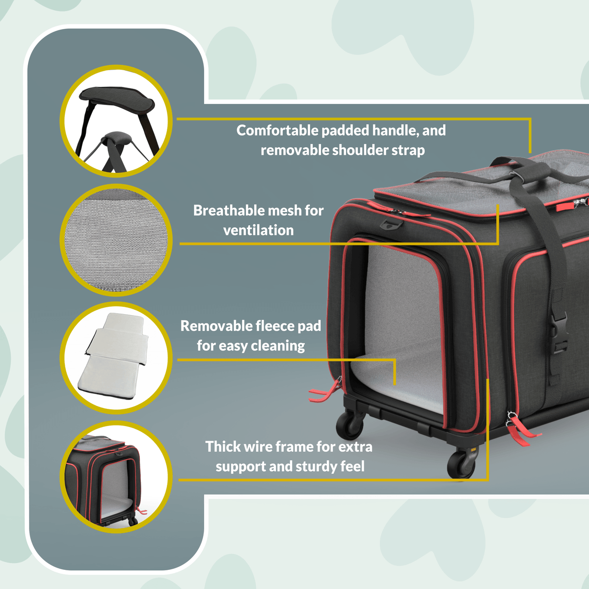 Wheeled Pet Carrier product image 12