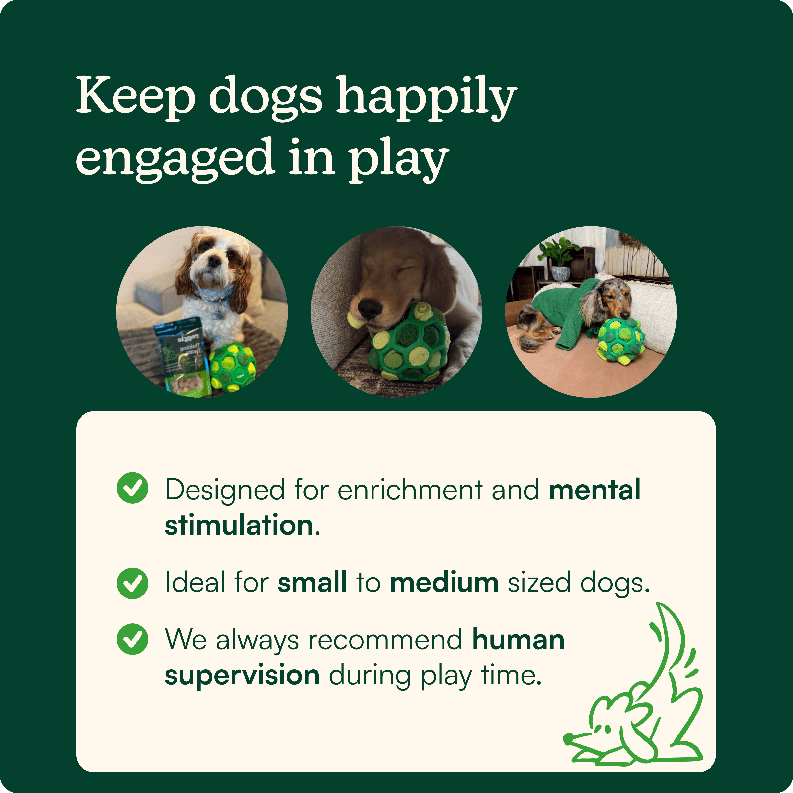 Interactive Snuffle Ball Dog Toy product image 3