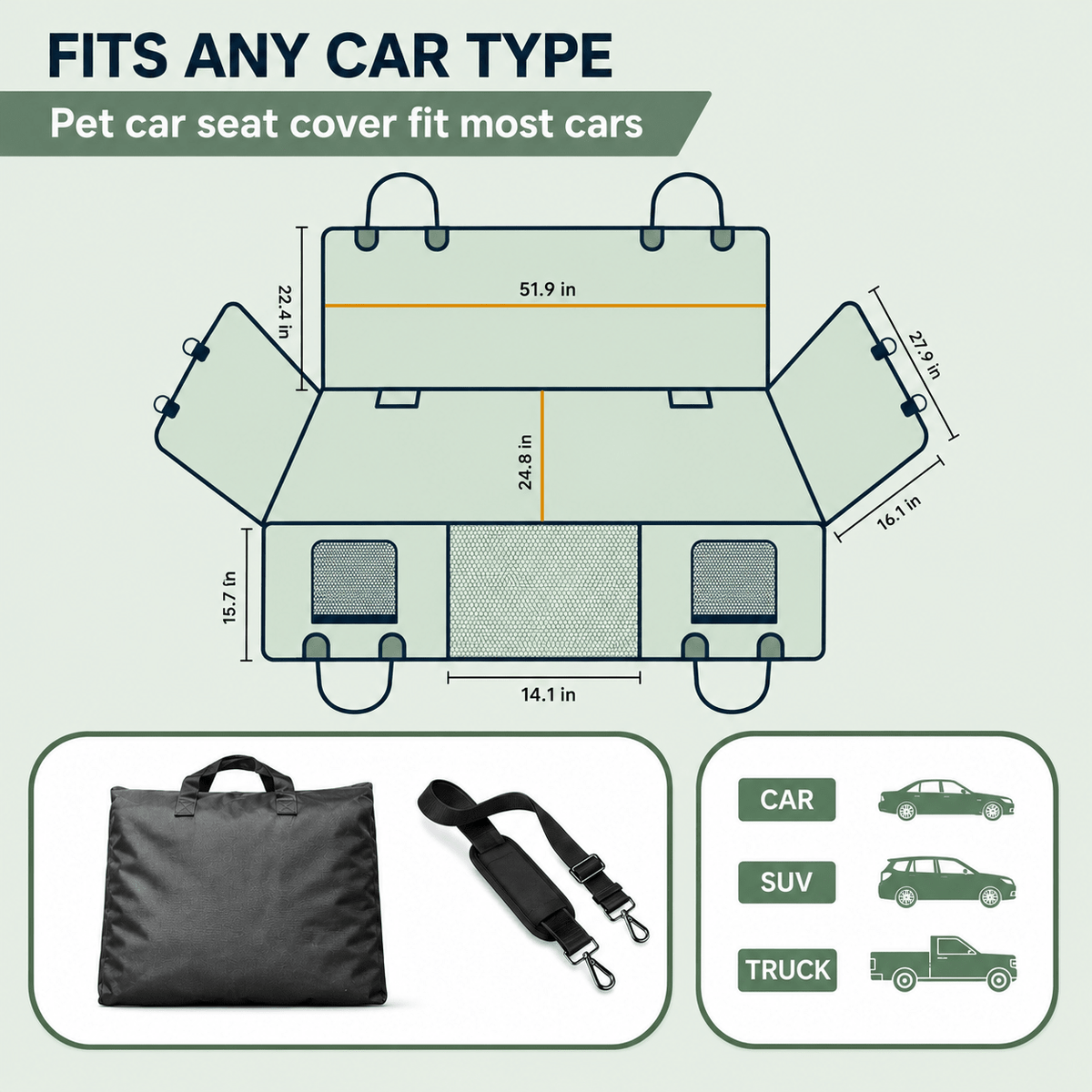 Dog Car Seat Cover product image 2