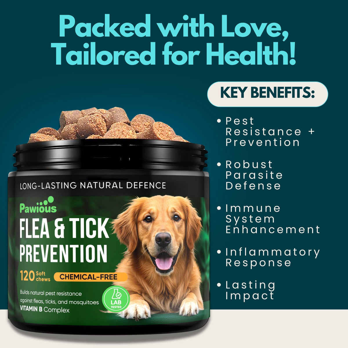 Dog Flea & Tick Chew Supplement product image 3