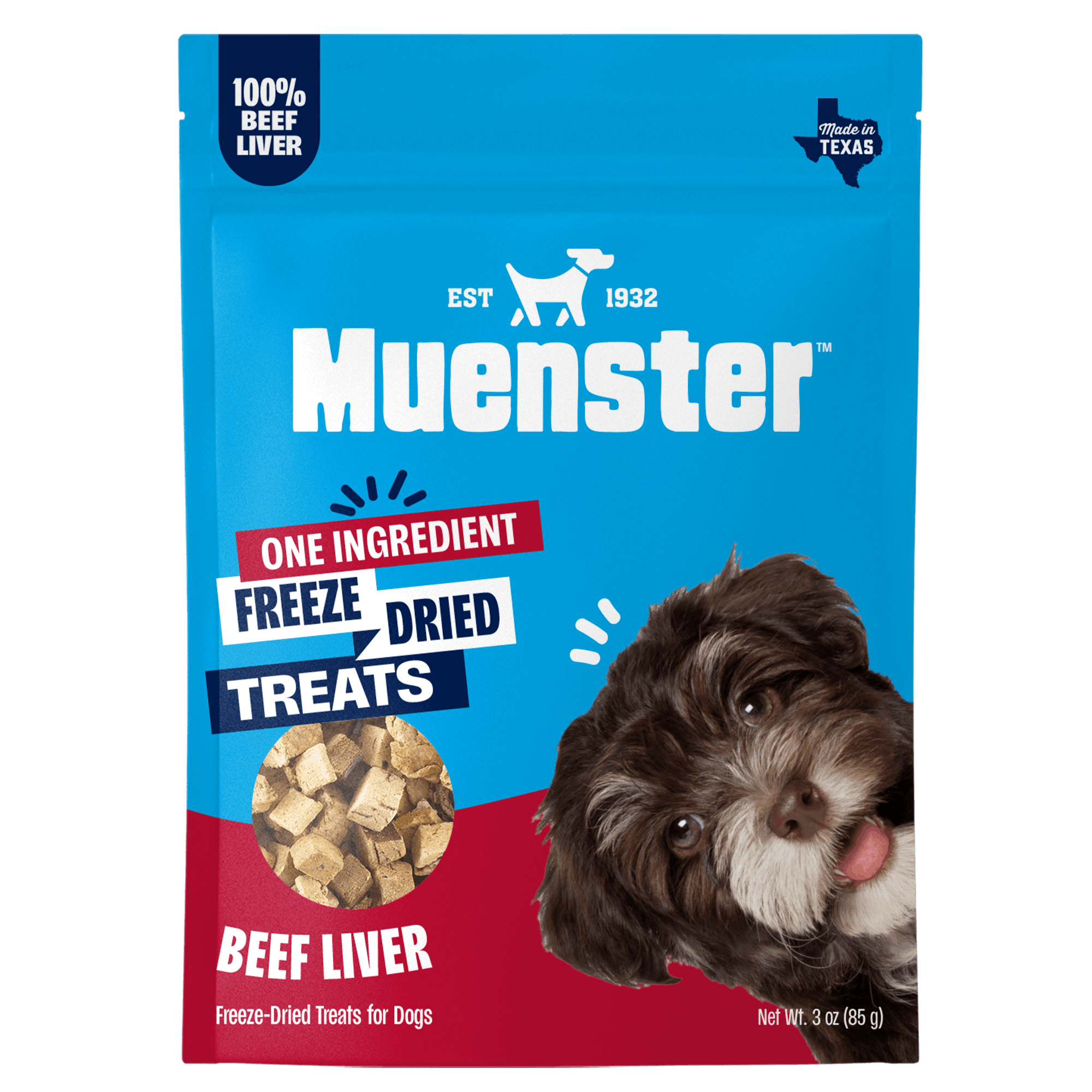 Freeze-Dried Beef Liver Dog Treats 3 Ounce