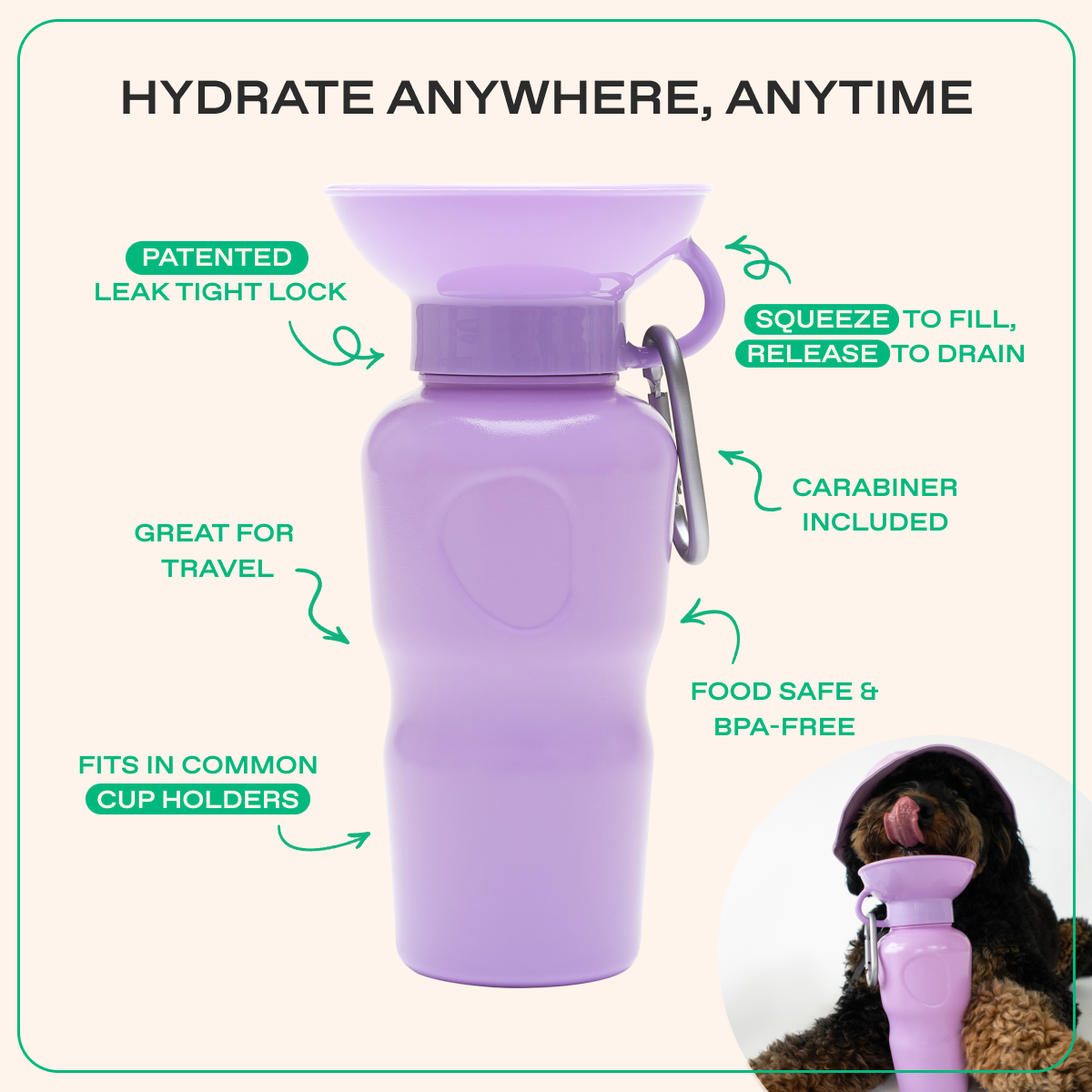 Travel Dog Water Bottle product image 2