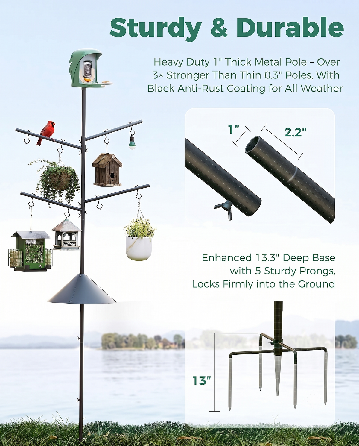 Bird Feeder Pole product image 4