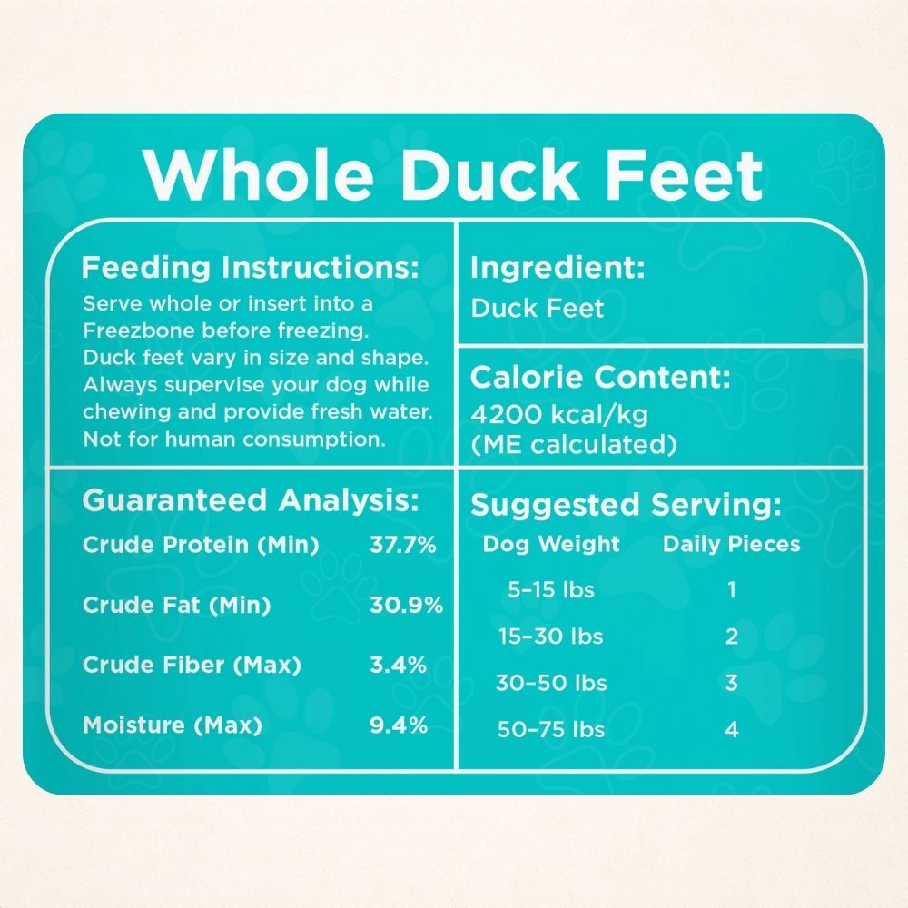 Whole Duck Feet Dog Treats product image 4