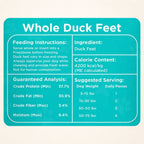 Whole Duck Feet Dog Treats product image 4