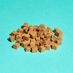 close up product shot of the freeze dried chicken liver treats