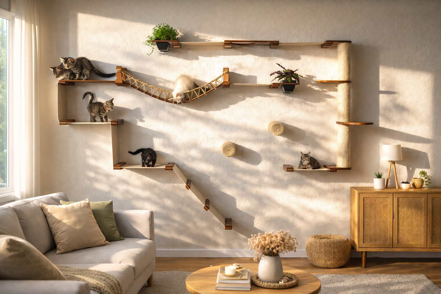 Wall-Mounted Cat Tree product image 1