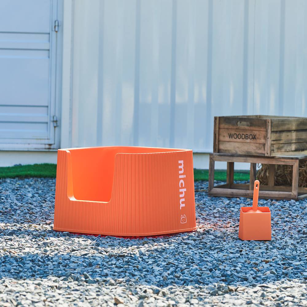 Michu XXL Coral deluxe cat litter box