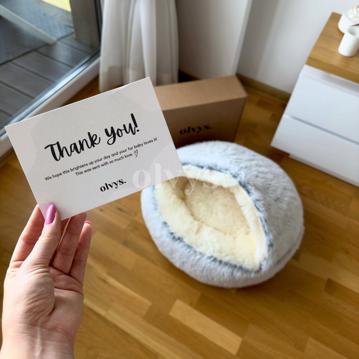 Machine Washable Cozy Cocoon Pet Bed product image 10