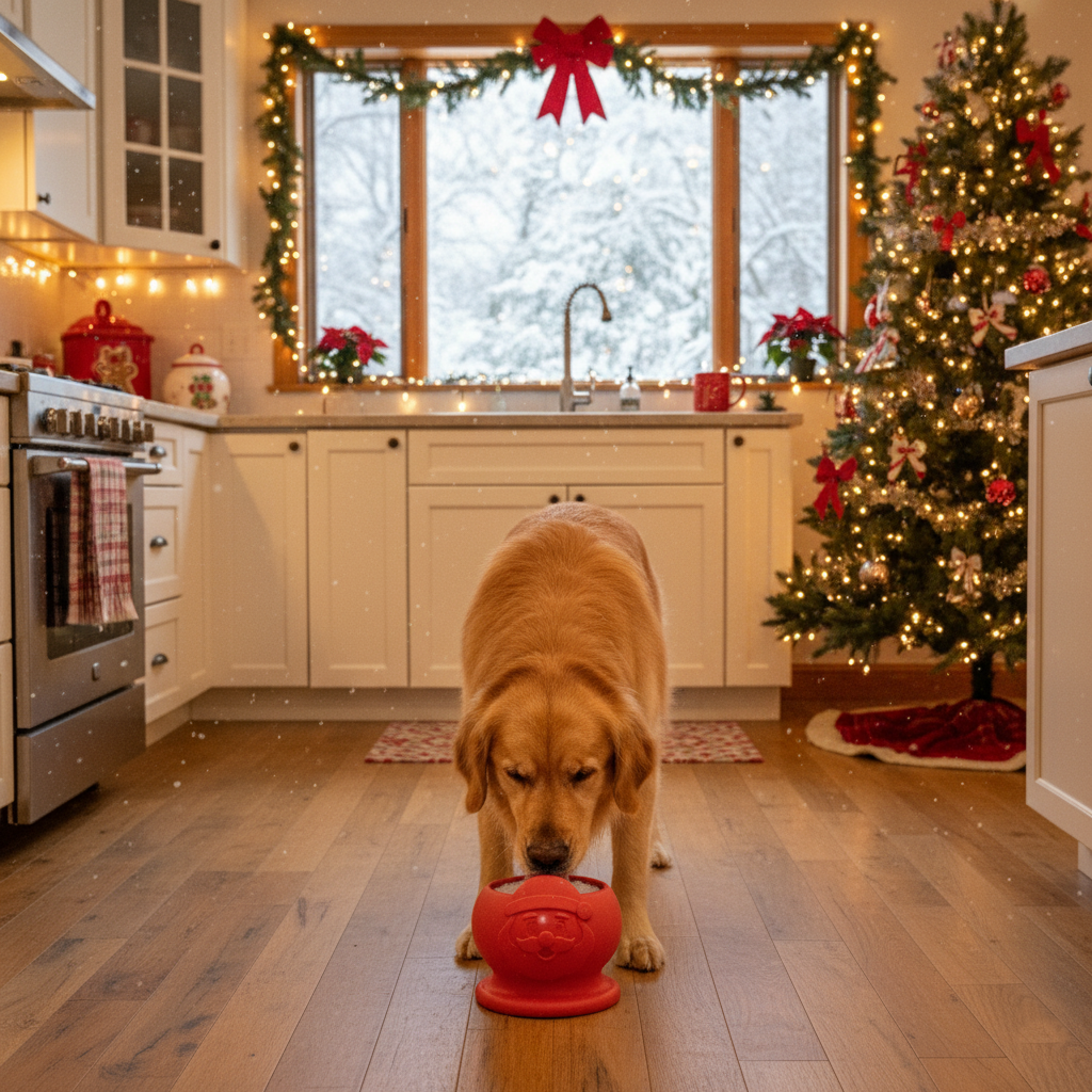 Santa-Shaped Dog Enrichment Toy product image 5