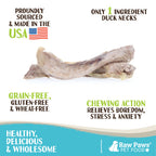Freeze-Dried Dog Treats, Duck Necks for Dogs, 5 oz Single-Ingredient Snack for Everyday Treat Time