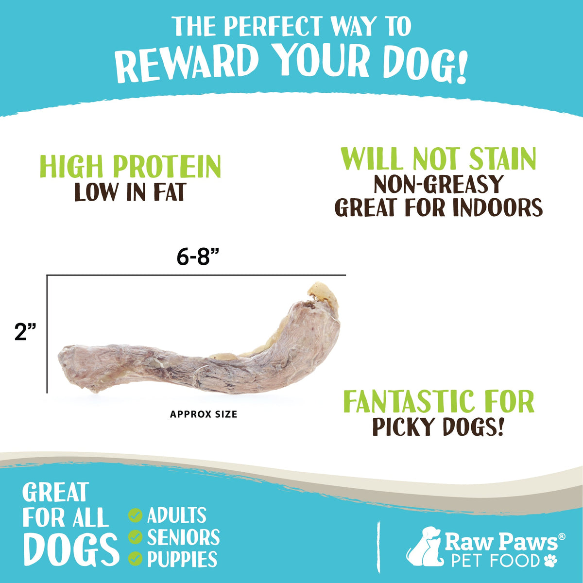 Freeze-Dried Dog Treats, Duck Necks for Dogs, 5 oz Single-Ingredient Snack for Everyday Treat Time