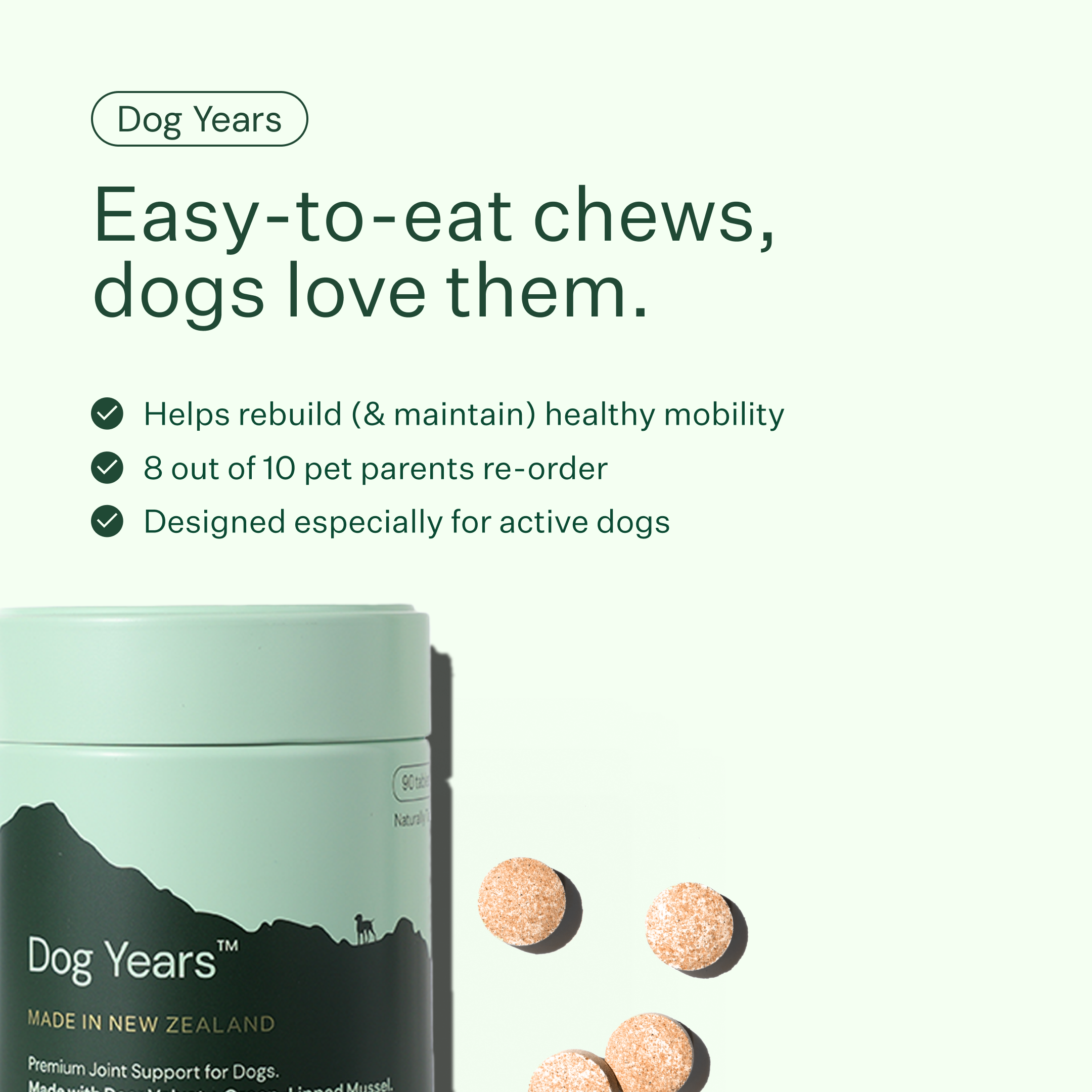 Dog Joint and Mobility Chew Supplement product image 3