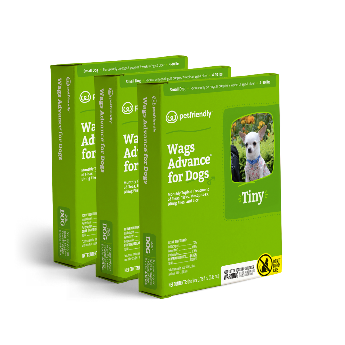 Wags Advance® for Dogs - Small - 3-pack