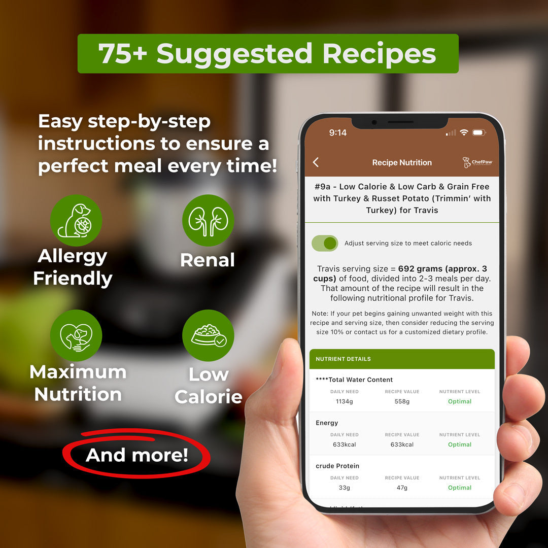 Chefpaw nutrition app