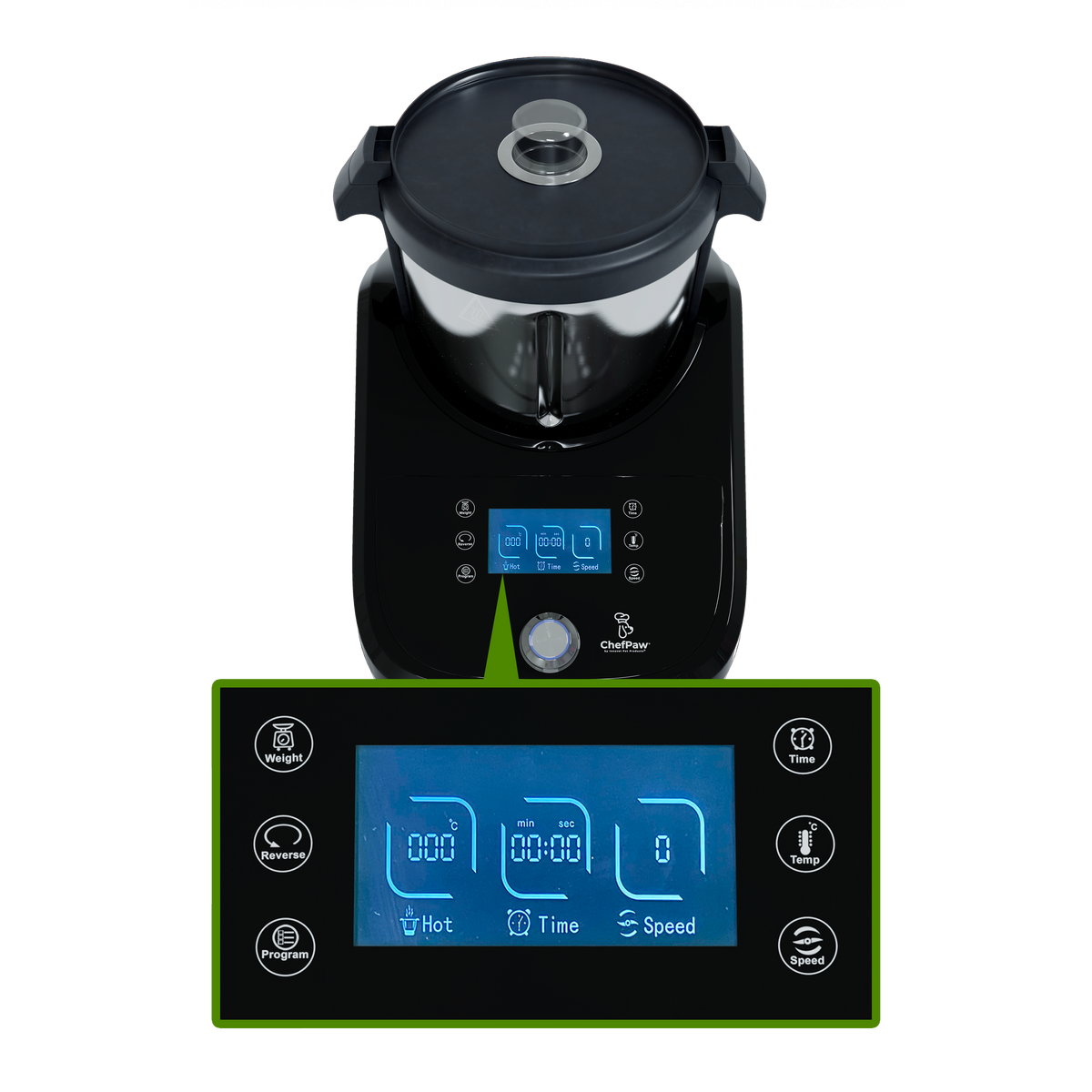 ChefPaw features of the machine [Model CPRO]