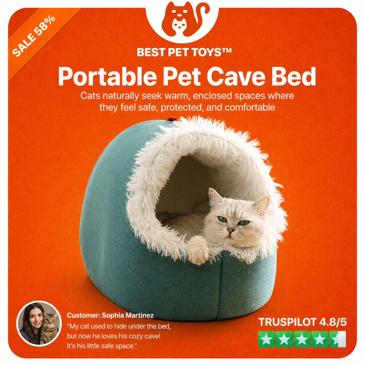 Pet Cave Bed product image 1