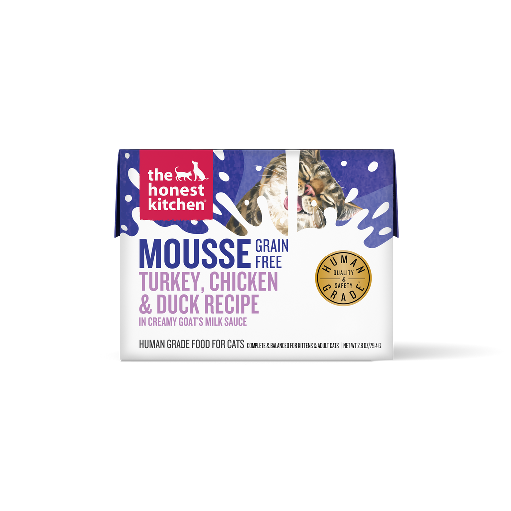 Cat Grain Free Turkey, Chicken & Duck Mousse in Goat's Milk