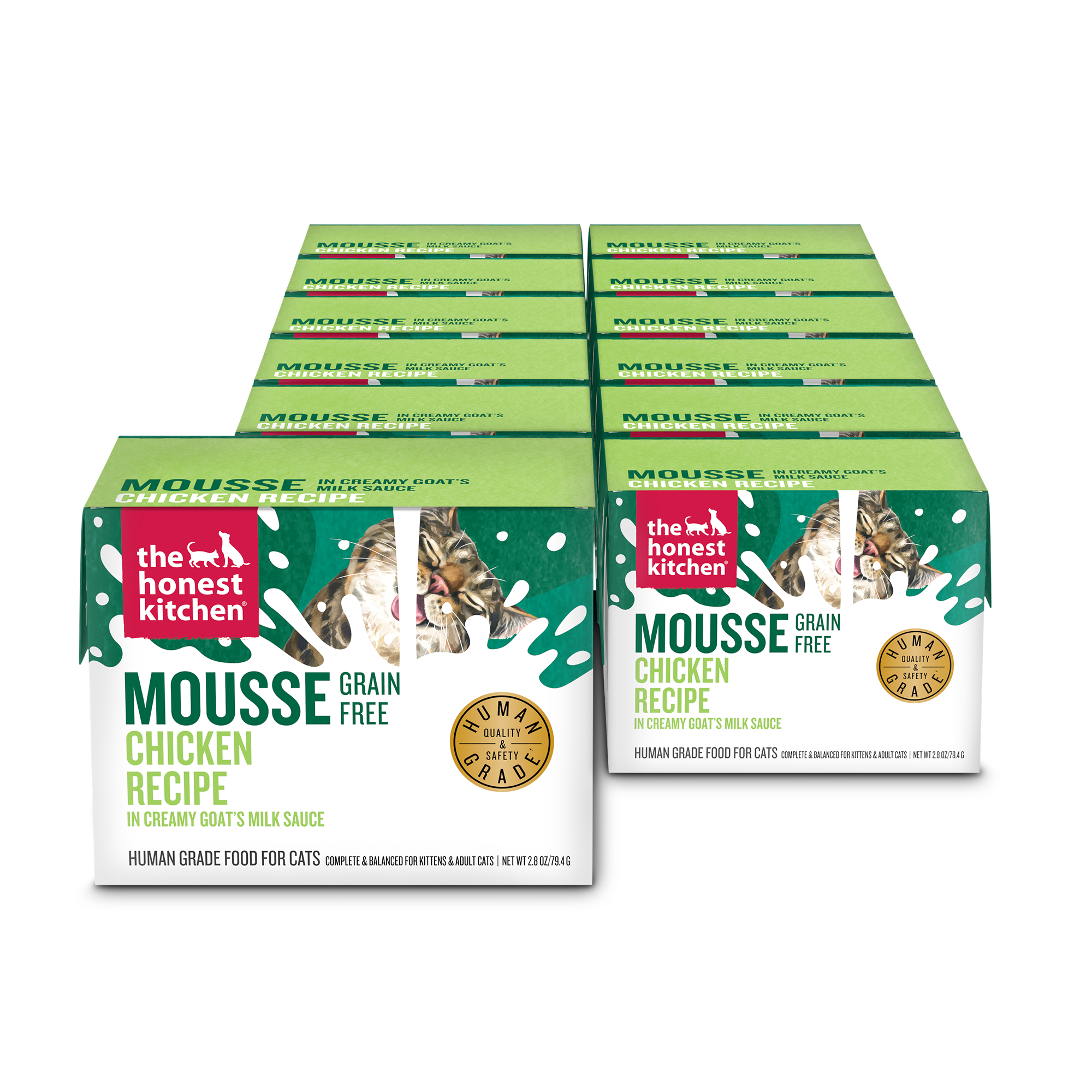 Chicken Mousse Wet Cat Food, 2.8 oz x 12