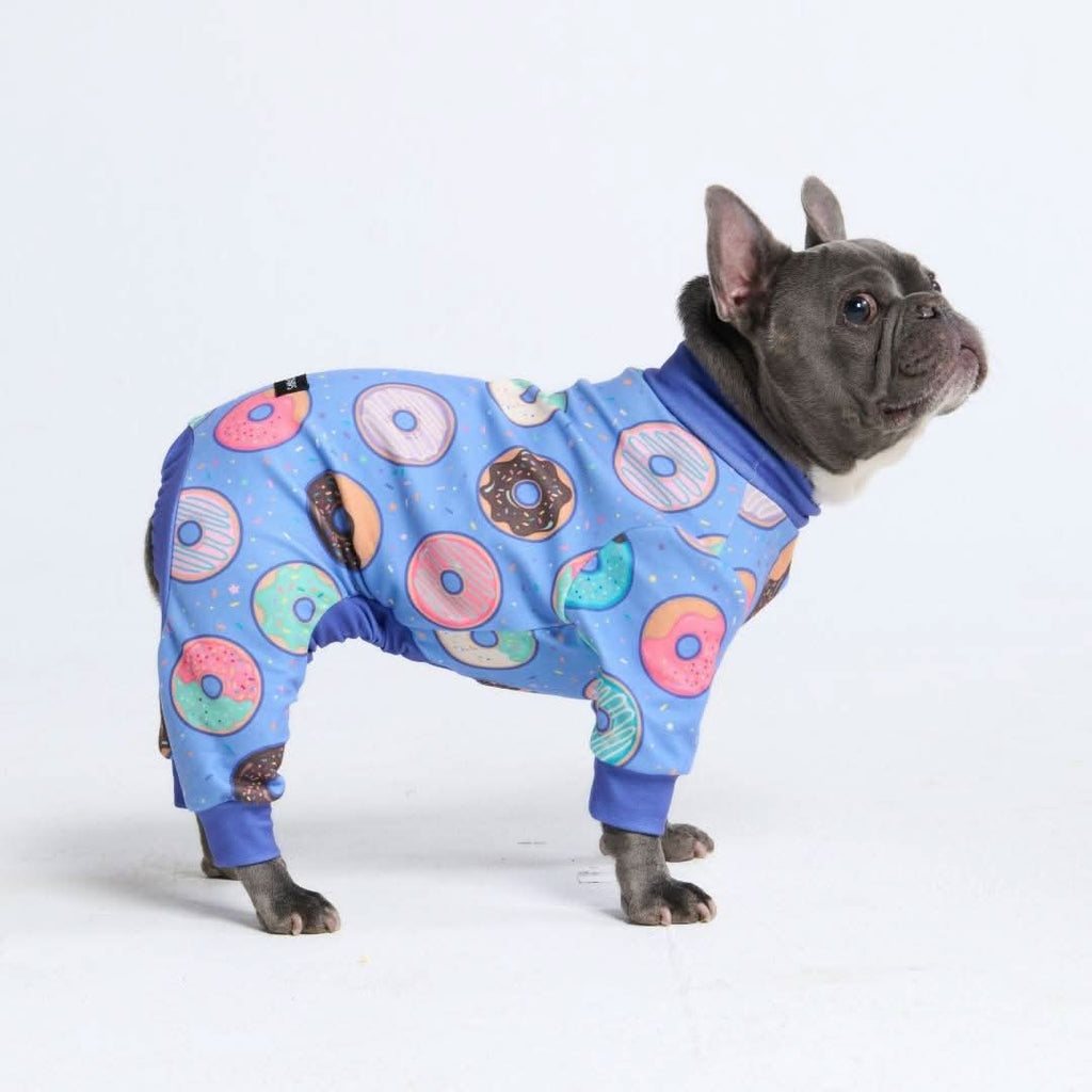 Donut-Print Dog Pajamas S