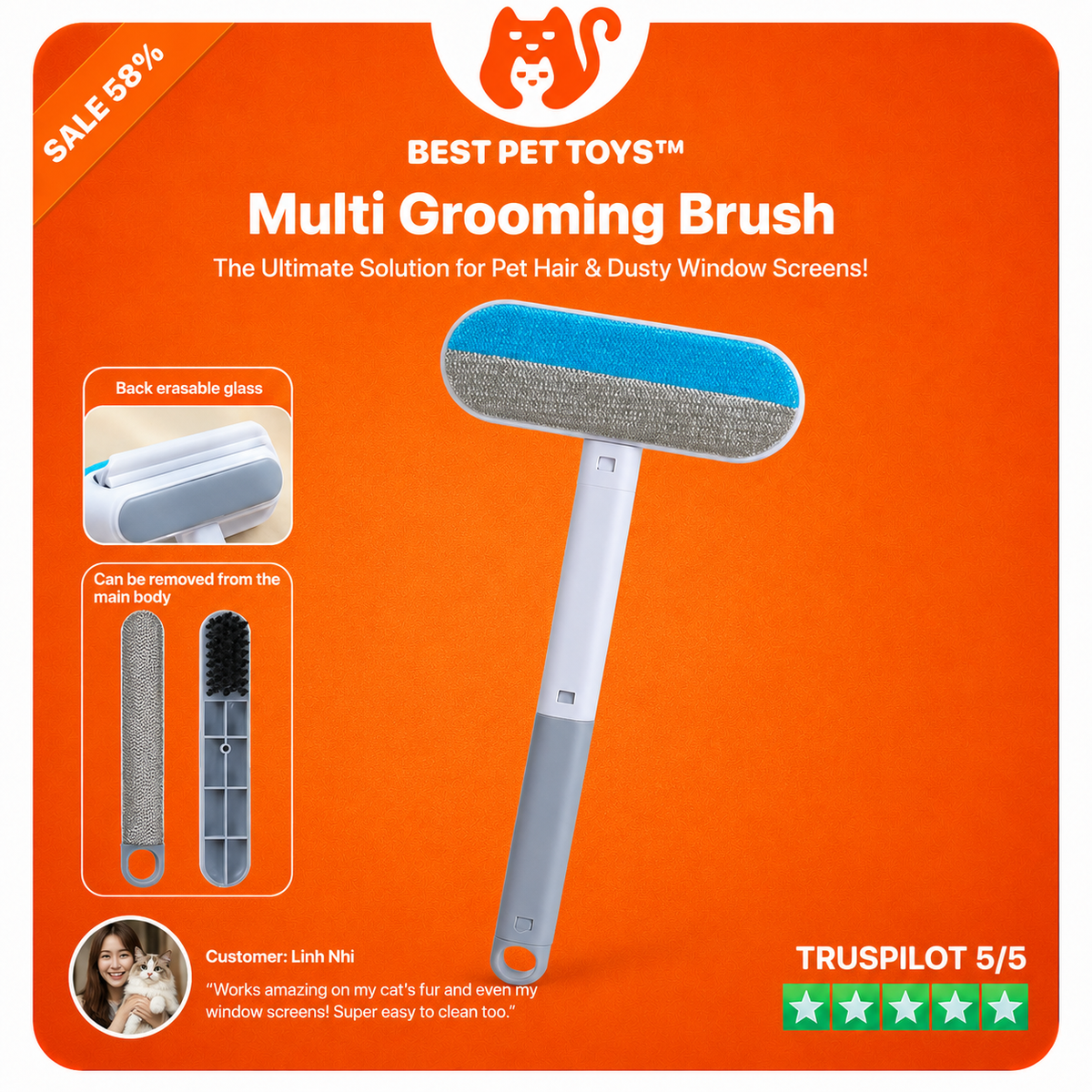 Pet Hair Cleaning Brush product image 1