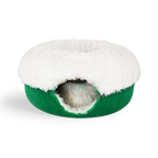 Calming Donut Cat Bed and Cave with Removable Plush Top, Washable Two-Level Hideaway in Large or Jumbo source image 20