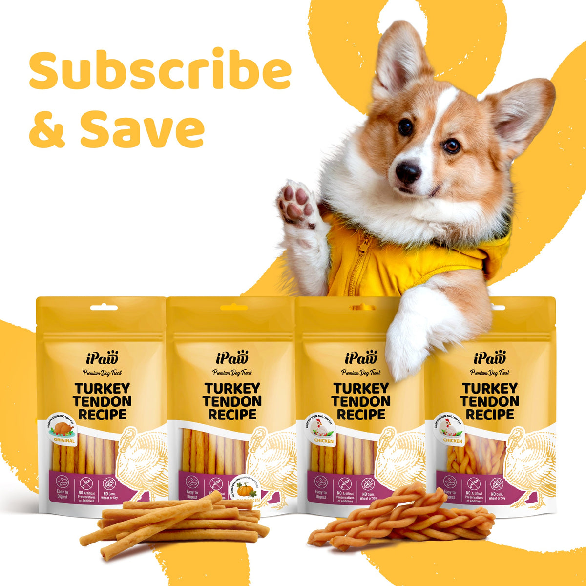 Turkey Tendon Dog Chew product image 5