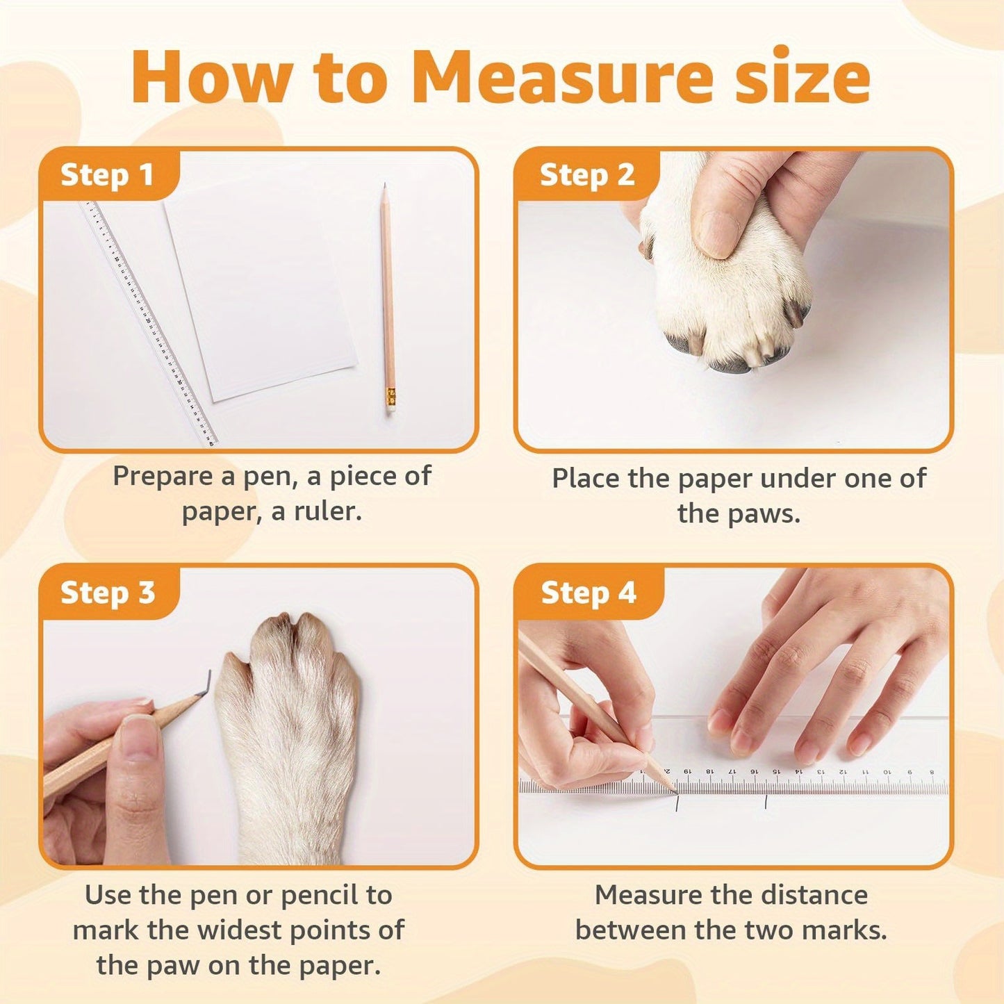 Non-Slip Dog Socks Double-Sided Grip Paw Protector with Adjustable Straps – Anti-Lick Dog Booties for Hardwood Floors, Senior Dogs & Injury Recovery, Sizes XS to L, Set of 4